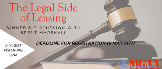 Dinner Meeting with Speaker Attorney Brent Marshall