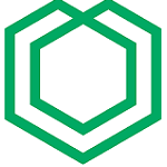 a green square with a white circle