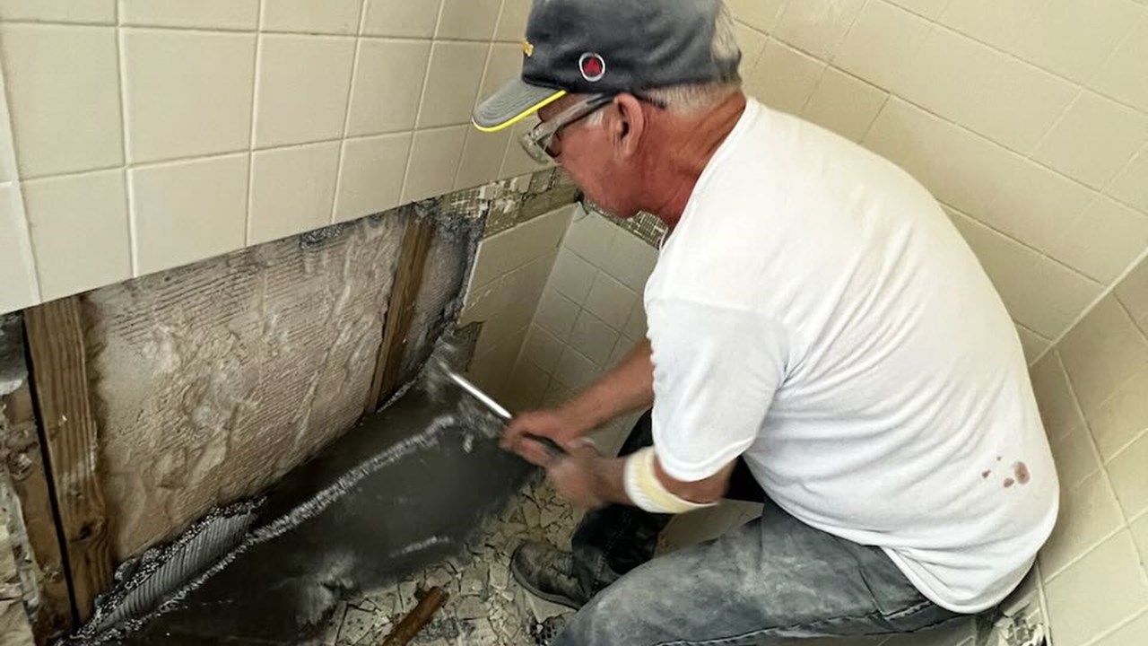 Bathroom Flood Cleanup