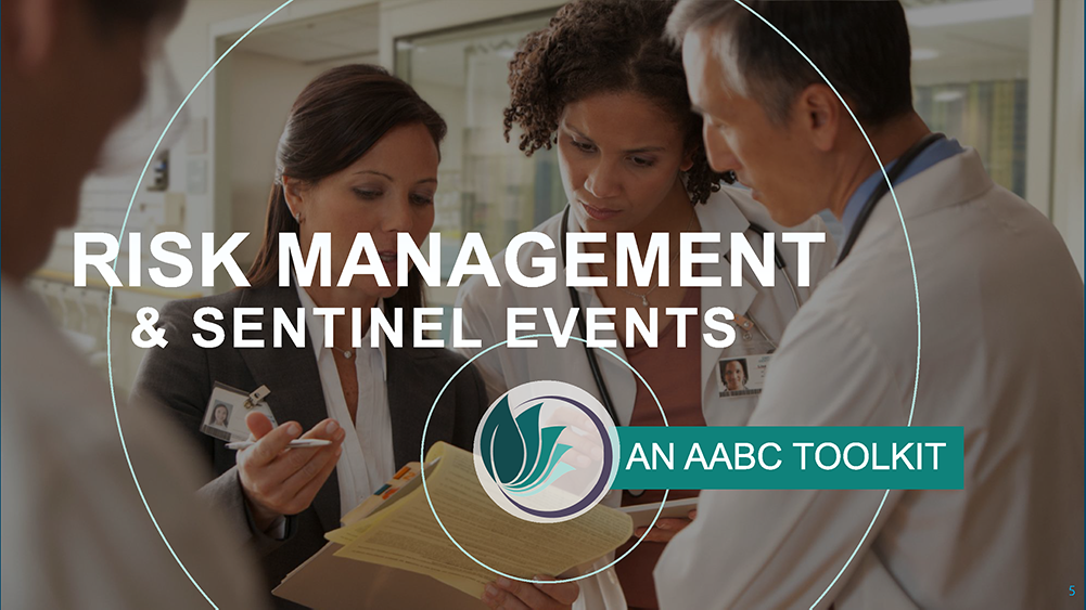 AABC Toolkit - Risk Management and Sentinel Events