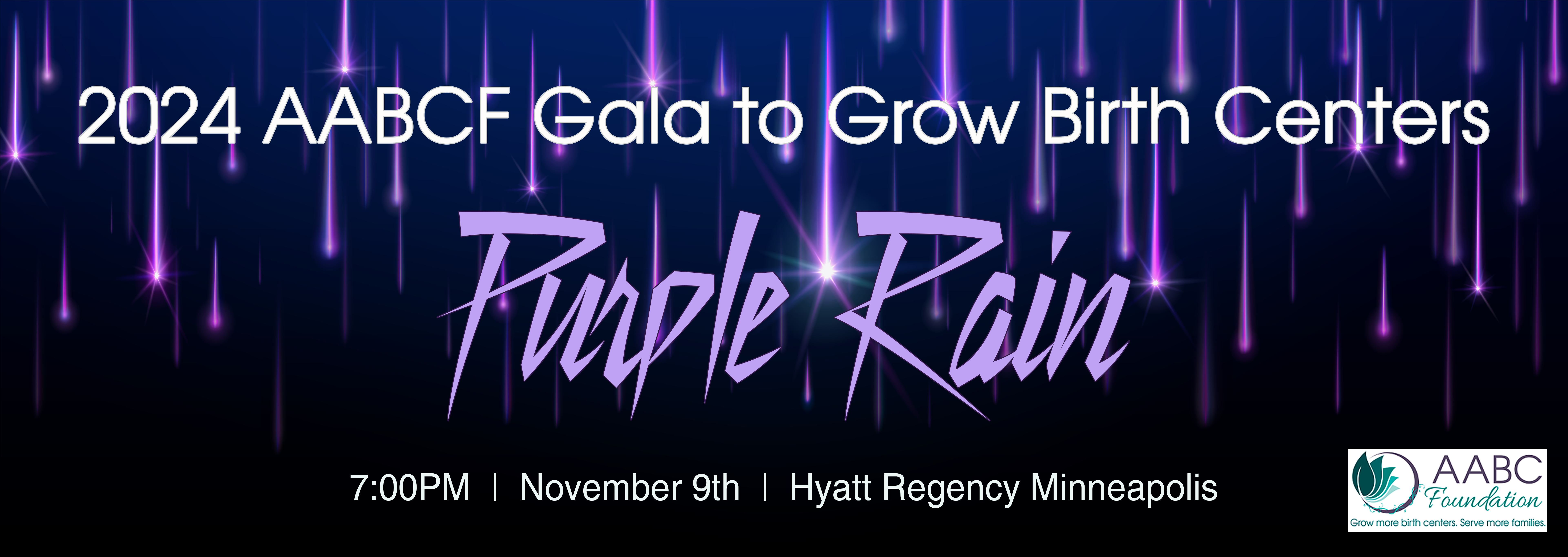 AABC Foundation Gala to Grow Birth Centers "Purple Rain"