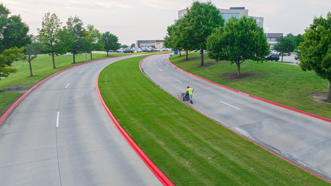 PPM Firelane Striping Drone Photo