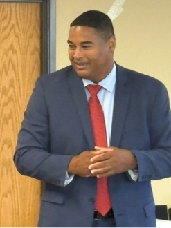 Los Angeles City Attorney candidate John McKinney at an AAGLA-sponsored fundraiser