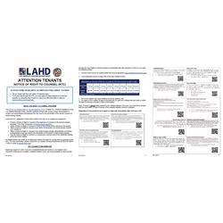 Notice of Right to Counsel (Los Angeles City)