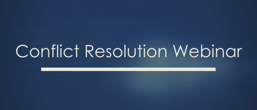 Conflict Resolution - FREE WEBINAR