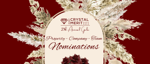 Property - Company - Team Nominations for the 29th Annual Crystal Merit Award 