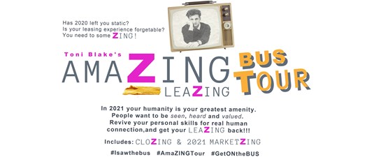 Toni Blake's AmaZing Bus Tour: LeaZing, CloZing & MarketZing & Keynote