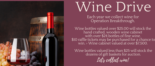 Operation Breakthrough's 23rd Annual Wine Drive Fundraiser