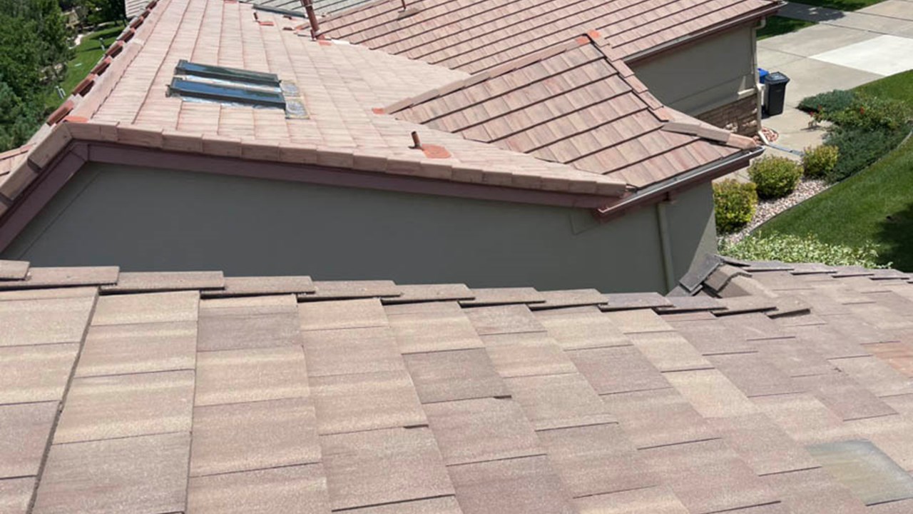 Synthetic shingle roof replacement by Custom Exteriors