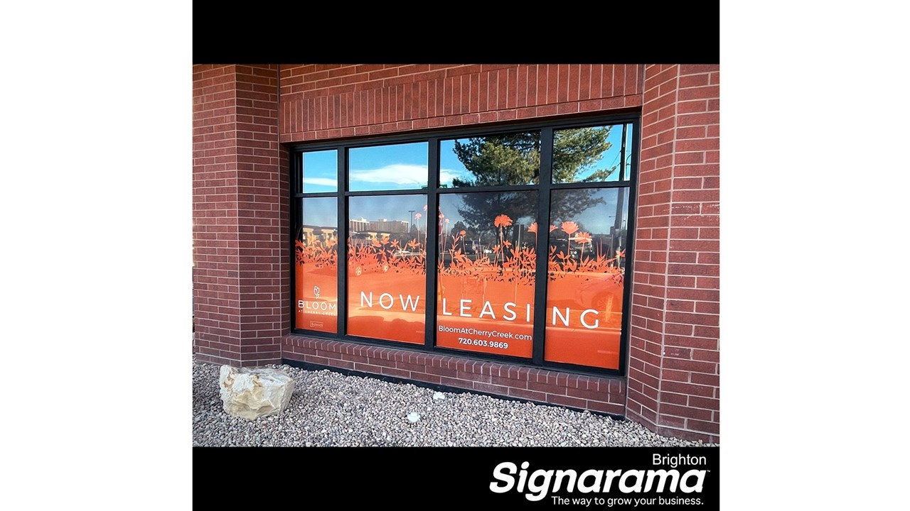 Signarma Brighton Window Perf for Bloom