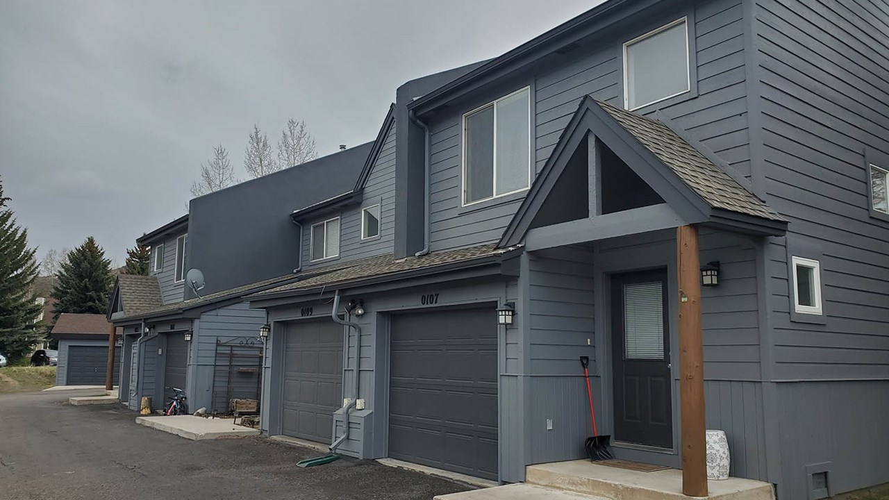 Roof and siding multi-family replacement completed by Custom Exteriors