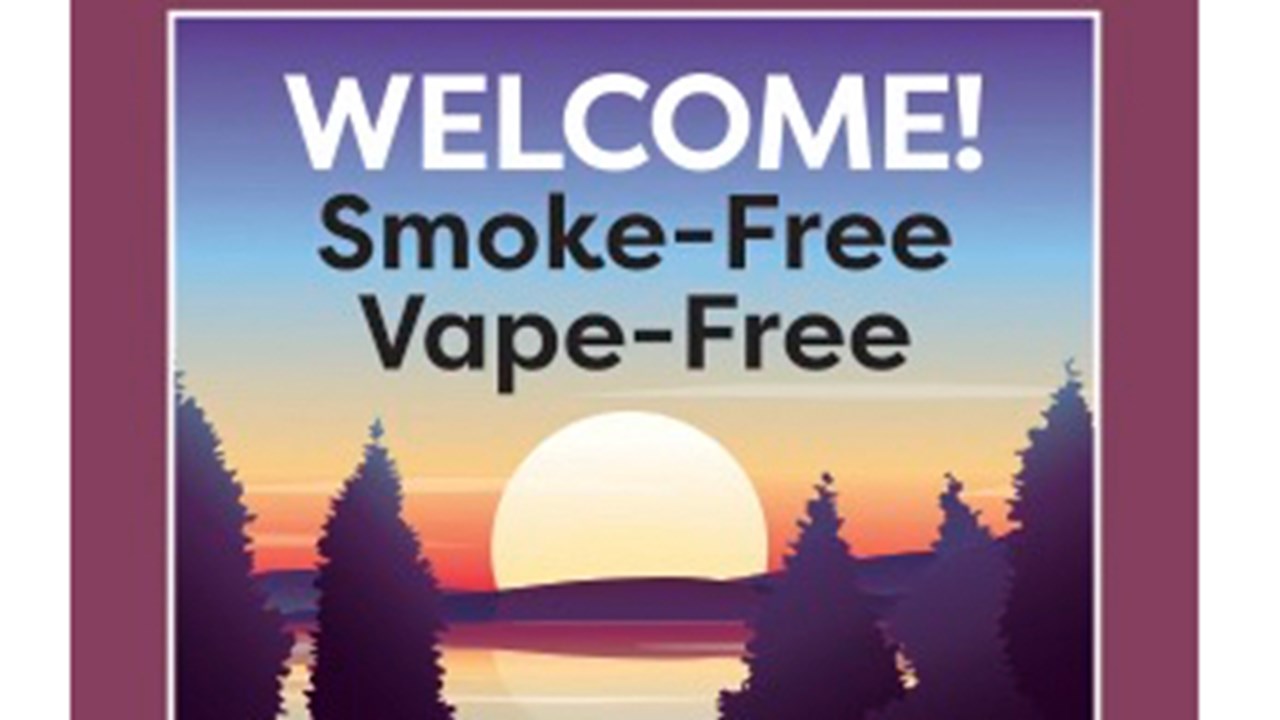 Free Smoke-Free Decal Purple