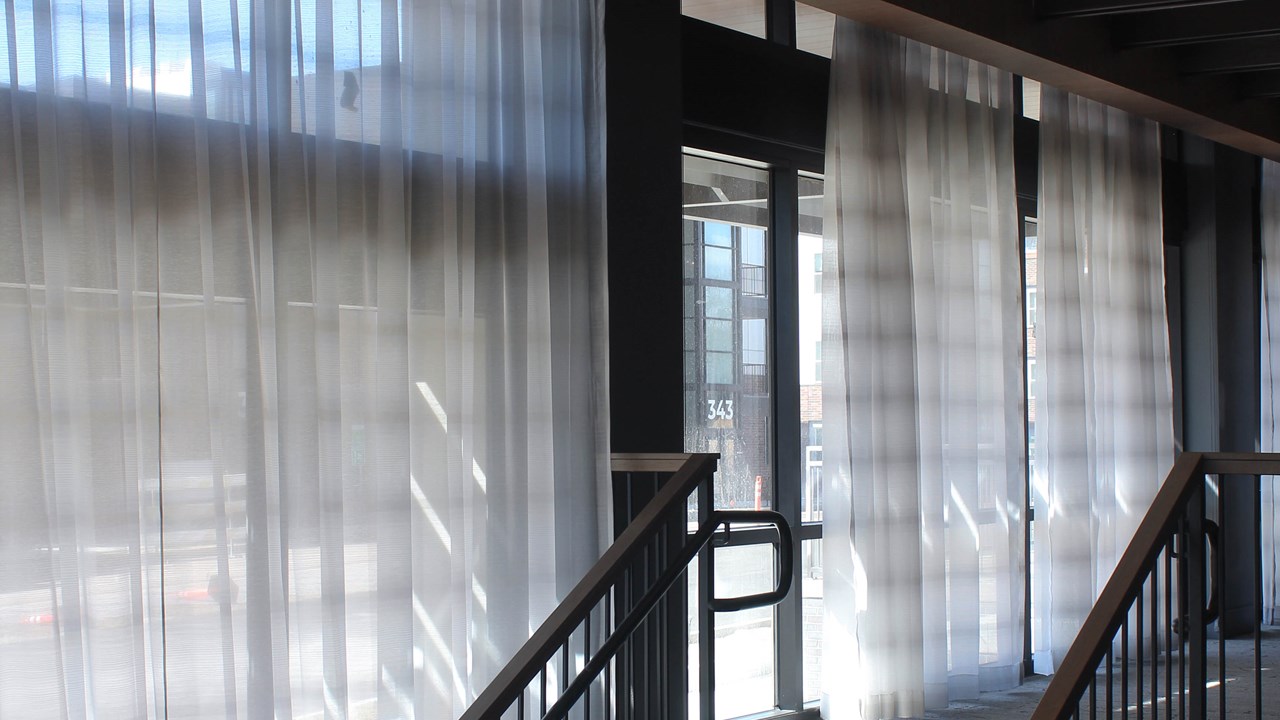 Custom Drapery for the entry of GDC Rio Grande in COS