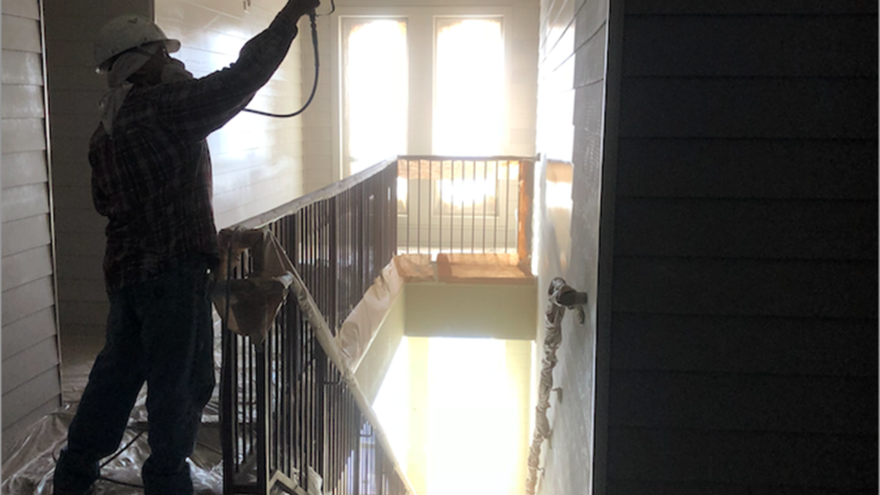 Apartment Hallways Painting Process