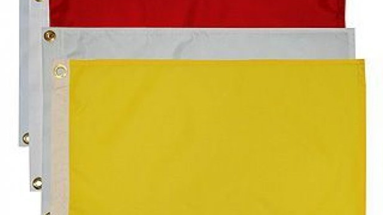 Solid Color Horizontal Nylon Flags