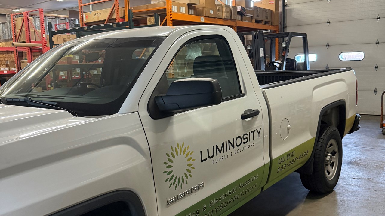 Luminosity Supply Delivery Truck and Warehouse