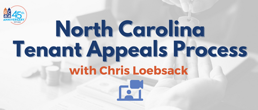 GCAA: Webinar: The NC Tenant Appeals Process From Start to Finish