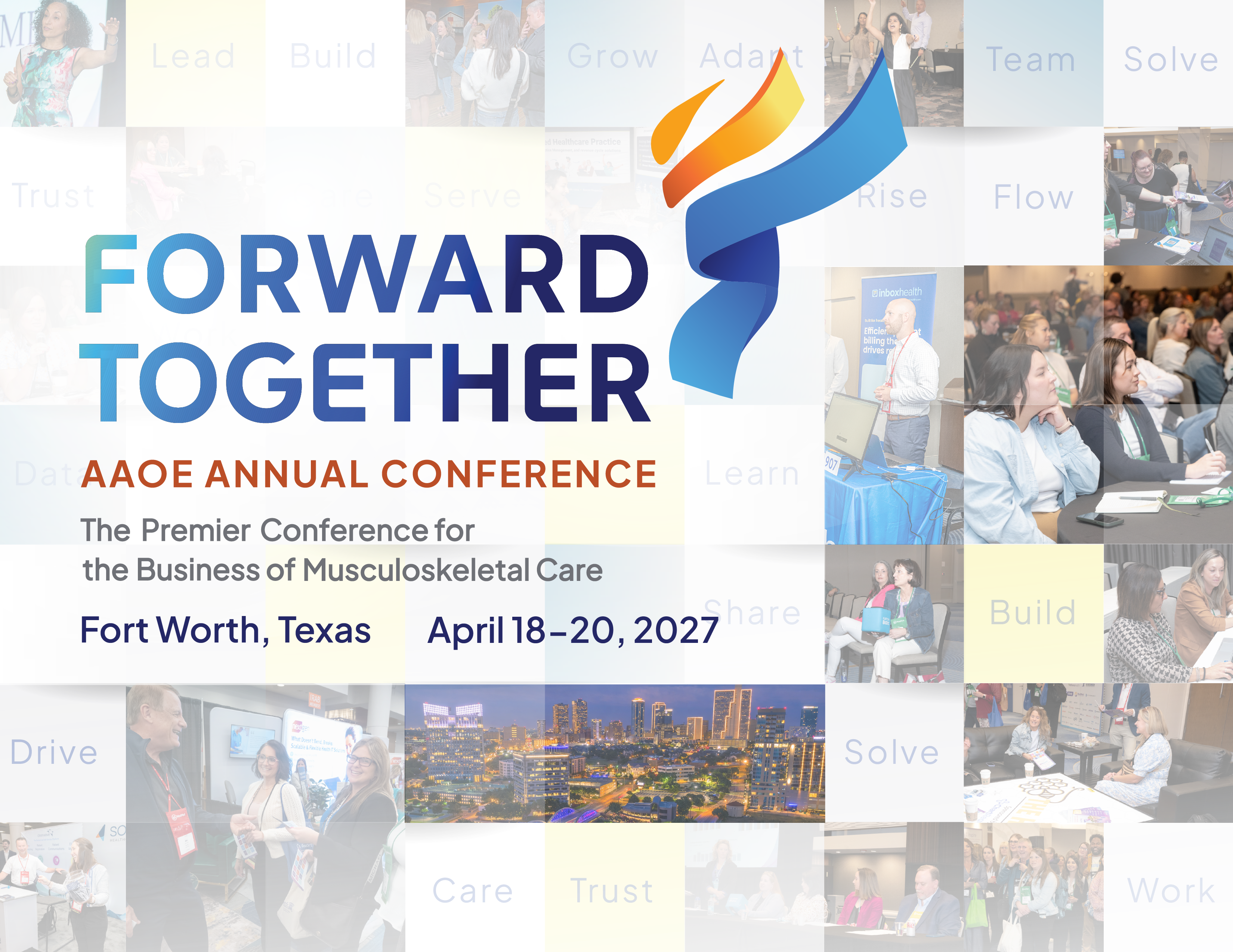 AAOE 2027 Annual Conference Forward Together Save the Date for Fort Worth, Texas, April 18-20, 2027