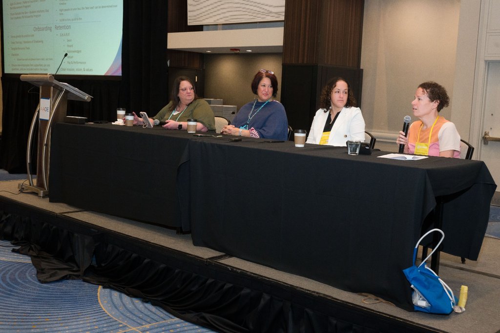 Conference participants connecting on Day 5