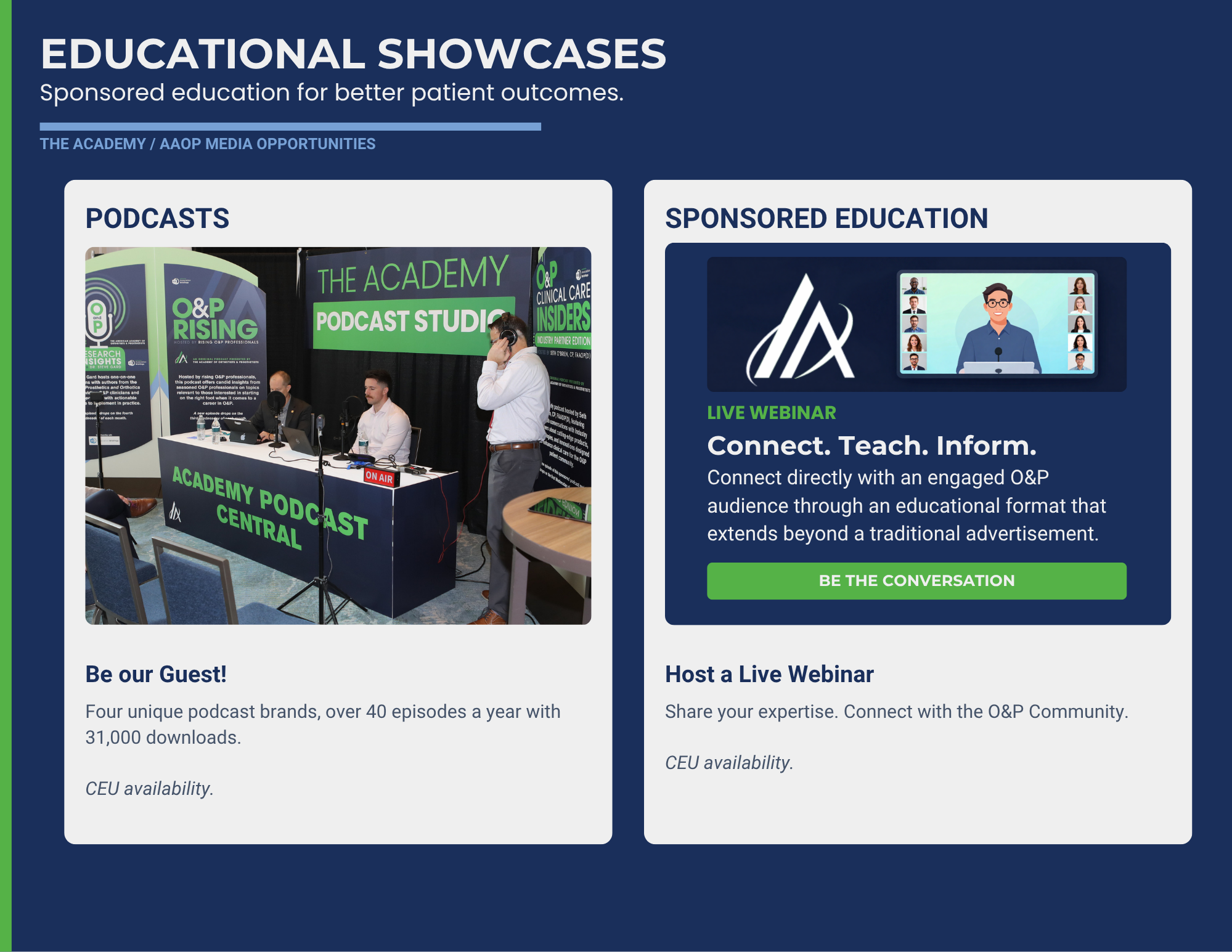 Educational Showcase example