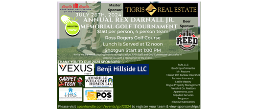 Annual Rex Darnall Jr. Memorial Golf Tournament