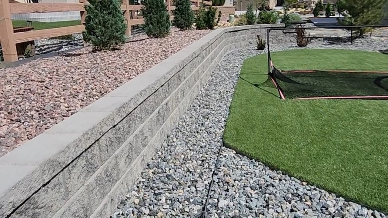Landsacping - Retaining wall job