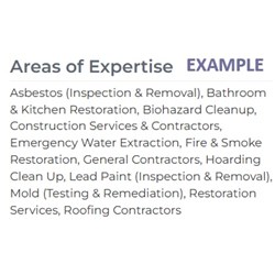 Additional Service Categories