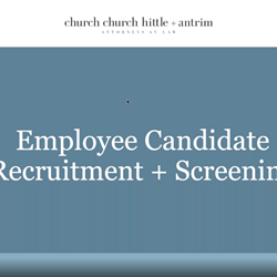 Employee Candidate Recruitment + Screening