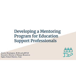 Developing a Mentoring Program for Education Support Professionals
