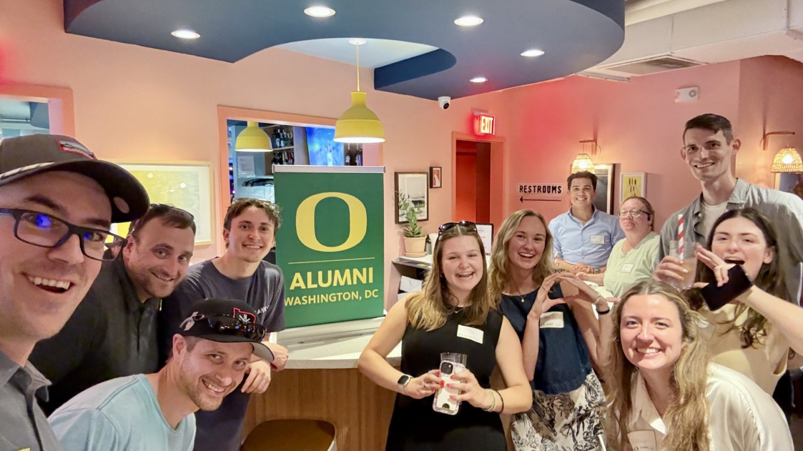 A group picture of the DC Ducks Alumni Chapter