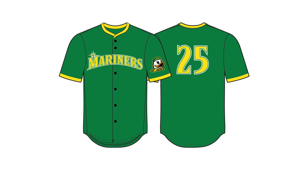 o-branded Oregon Ducks and Seattle Mariners jerse