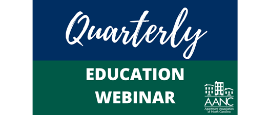 AANC Webinar: NC Multifamily Legislative Review & Update  