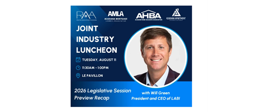 Joint Industry Luncheon- Legislative Update