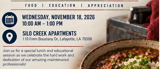 Maintenance Appreciation Event and Fair Housing Education