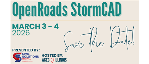 Save the Date: OpenRoads StormCAD