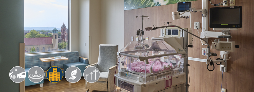 A patient room at the Mayo Clinic in La Crosse.