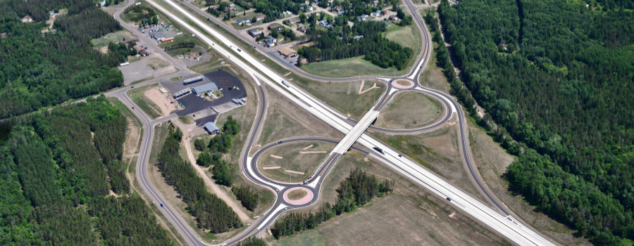 A new and improved intersection in Wisconsin's Northwoods.