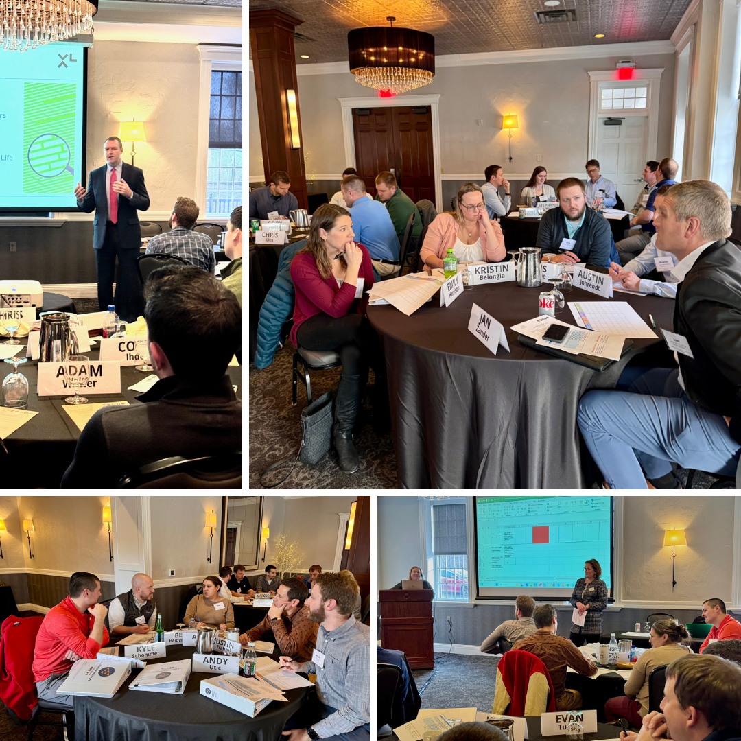 Snap shots of the Leadership Institute class of 2025 during its risk management session.