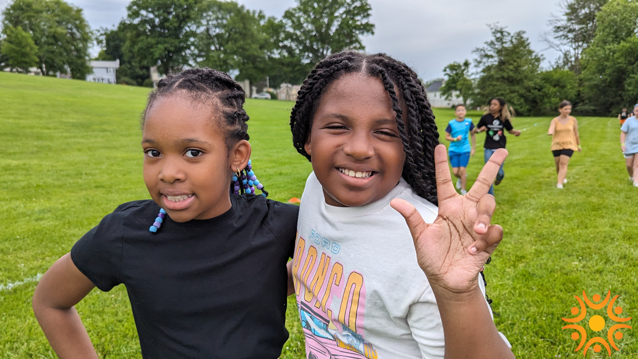 Students enjoying field day event. 