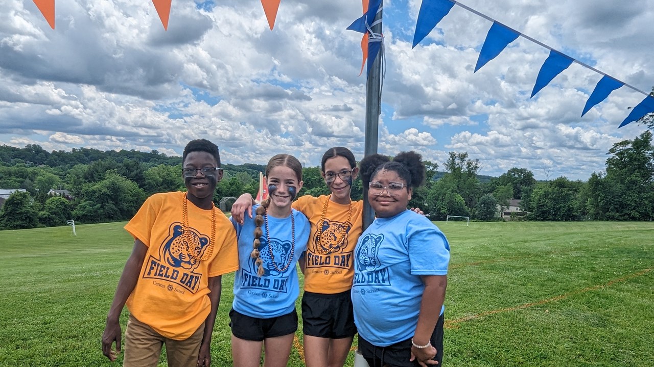 Center School students enjoying field day! 