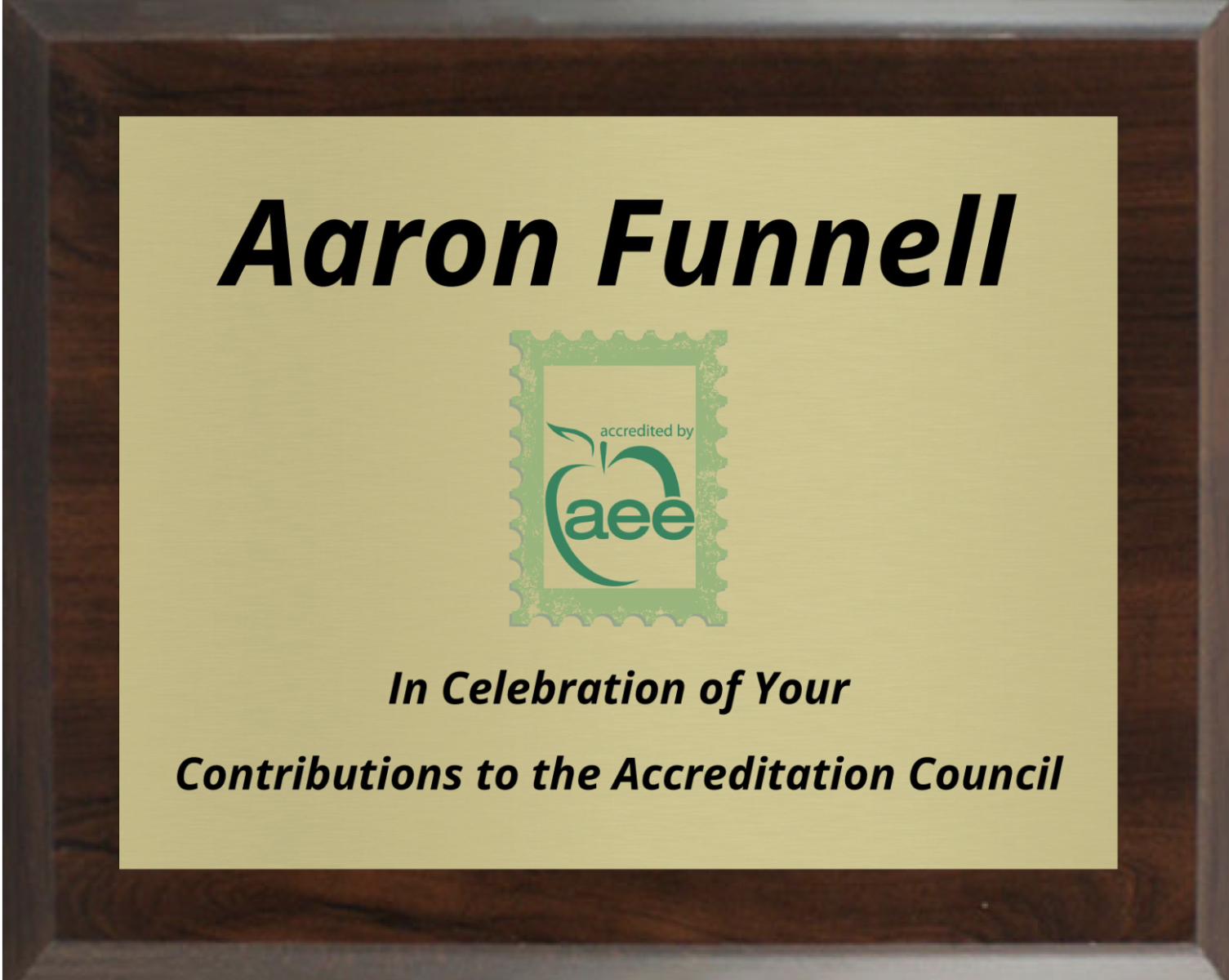 Aaron Plaque