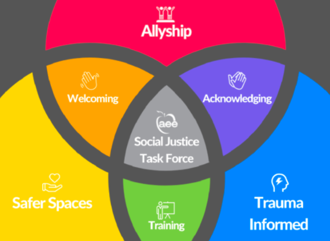 social justice infographic highlighting values