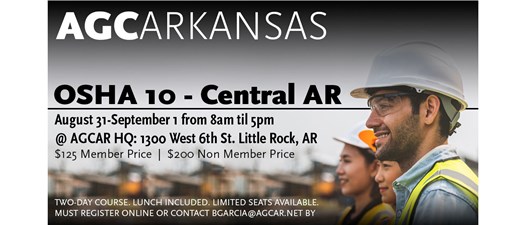 OSHA 10 for construction - Central