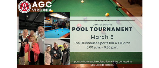 Central District Annual Pool Tournament 3/5/26