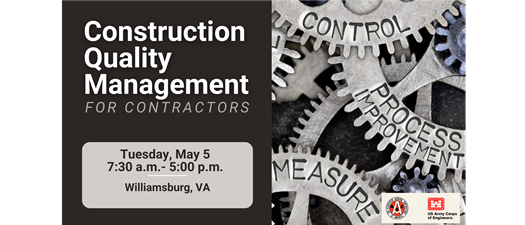 CQM-C Construction Quality Management for Contractors - Williamsburg 5/5/26