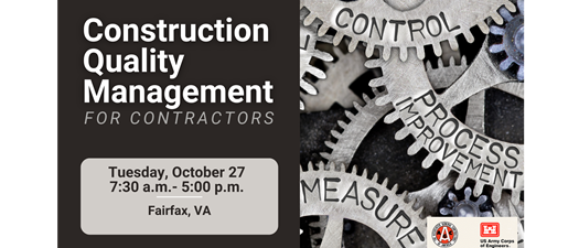 CQM-C Construction Quality Management for Contractors - NOVA 10/27/26
