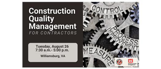 CQM-C Construction Quality Management for Contractors Williamsburg (8/26/25)