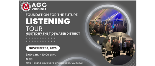 Foundation for the Future Listening Tour, hosted by Tidewater District 11/13/25