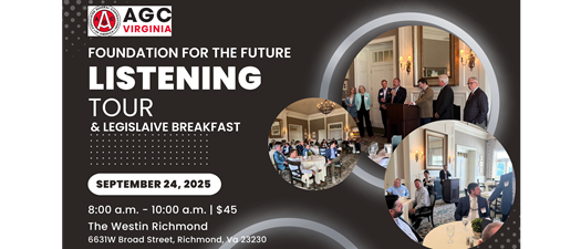 Foundation for the Future Listening Tour and Legislative Breakfast, hosted by Richmond District 9/24/25