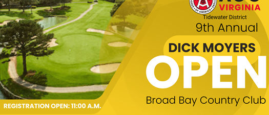 Tidewater District 9th Annual Dick Moyers Open 5/18/26